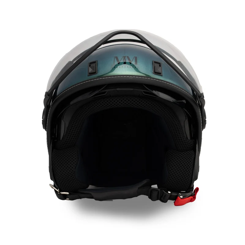 Casque JET A-Ventura Moscondoro vert irisé monochrome de MM Independent