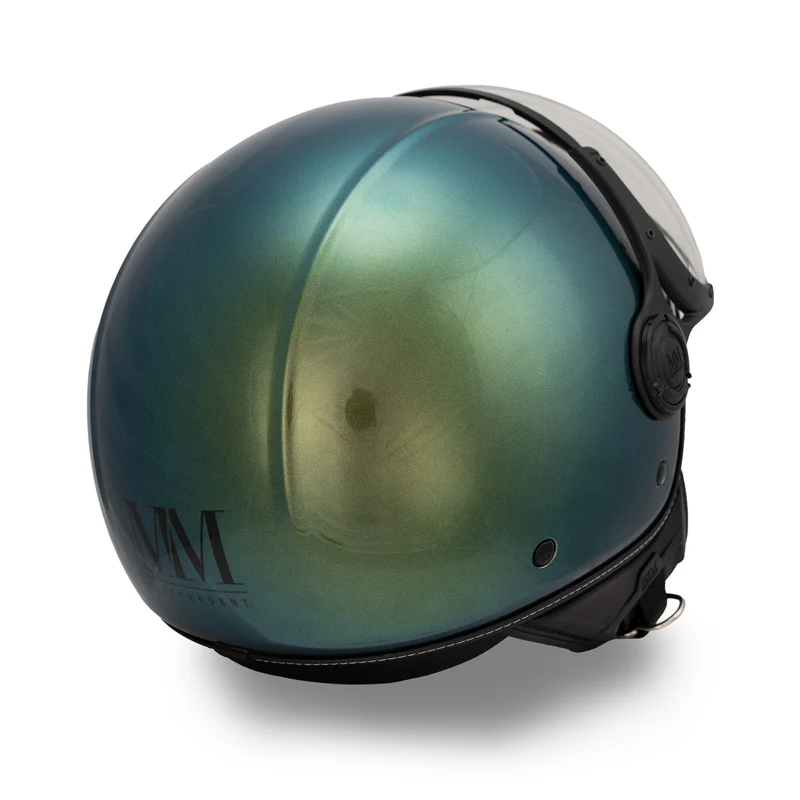 Casque JET A-Ventura Moscondoro vert irisé monochrome de MM Independent
