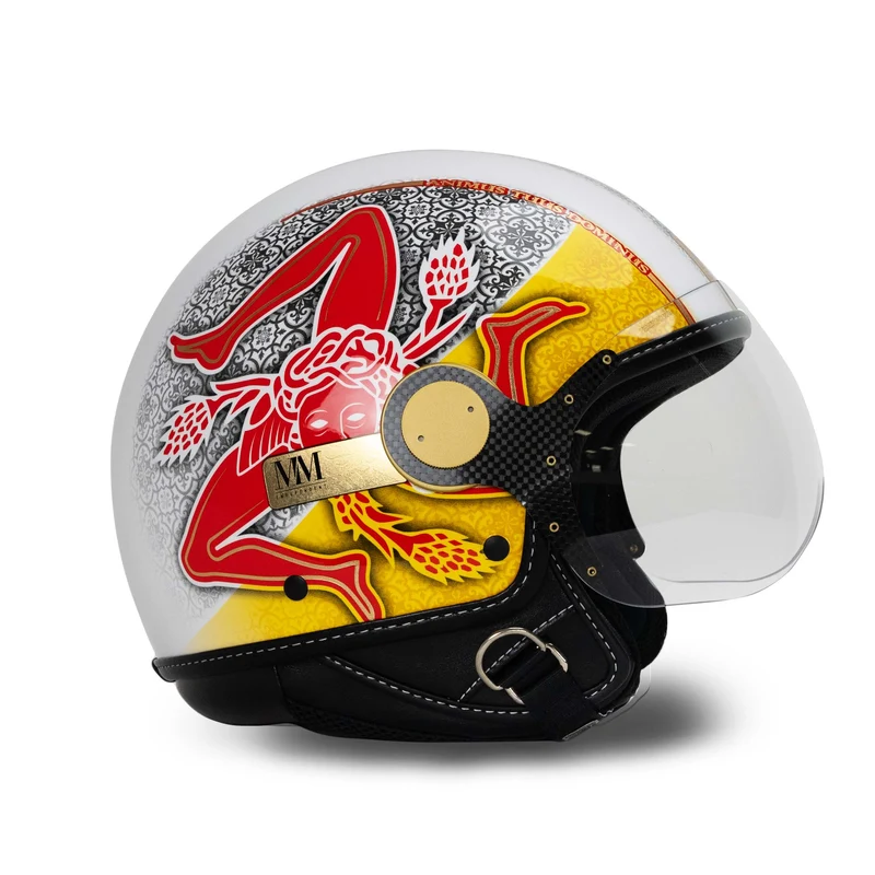 Casque Sicilia Trinacria 2.0 Jaune-Rouge ÉDITION LIMITÉE MM Independent