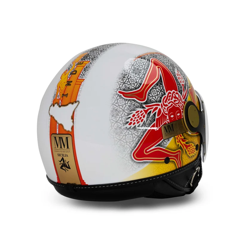 Casque Sicilia Trinacria 2.0 Jaune-Rouge ÉDITION LIMITÉE MM Independent
