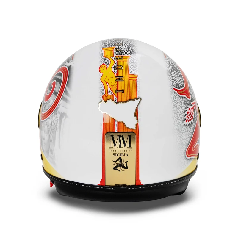 Casque Sicilia Trinacria 2.0 Jaune-Rouge ÉDITION LIMITÉE MM Independent