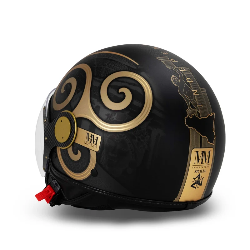 Casque Sicilia Trinacria 2.0 Noir ÉDITION LIMITÉE MM Independent