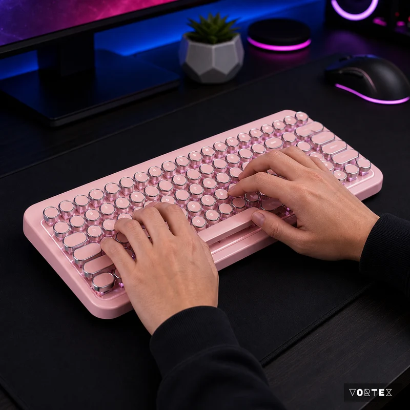 Pink Retro Keyboard