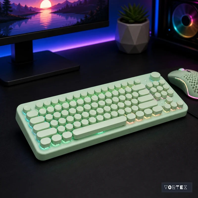 Pink Retro Keyboard