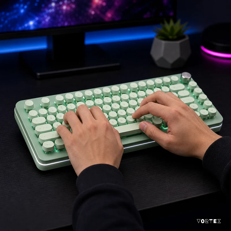 Pink Retro Keyboard