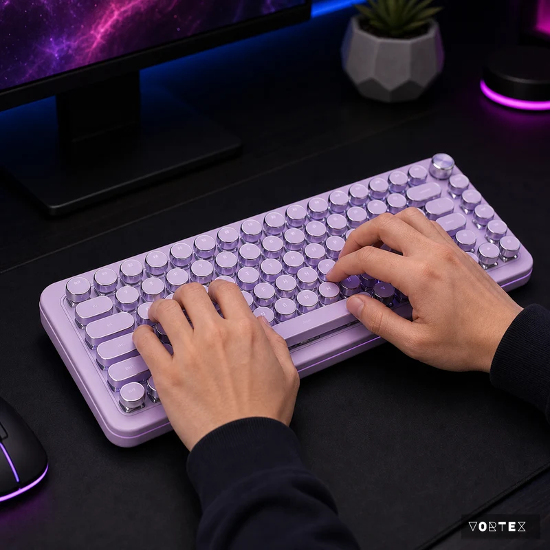 Pink Retro Keyboard