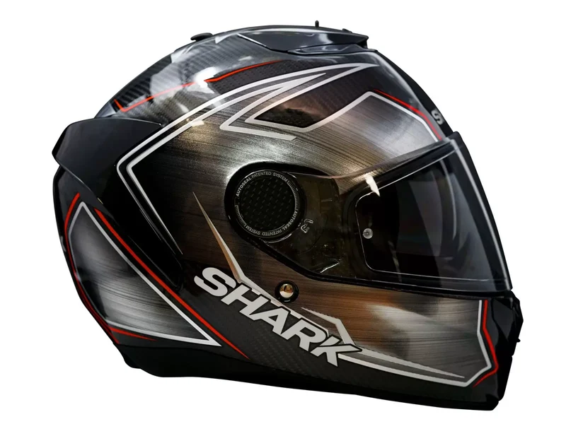 Réplique Shark Spartan Carbon Guintoli Argent
