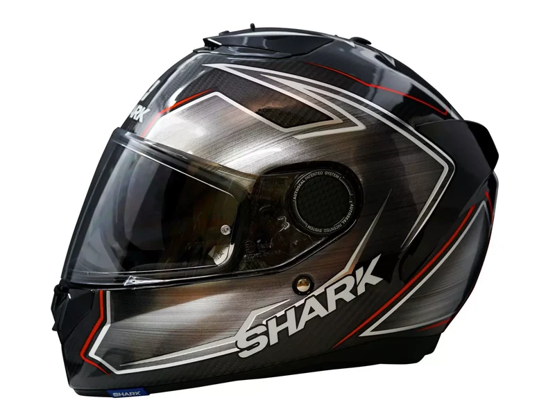 Réplique Shark Spartan Carbon Guintoli Argent
