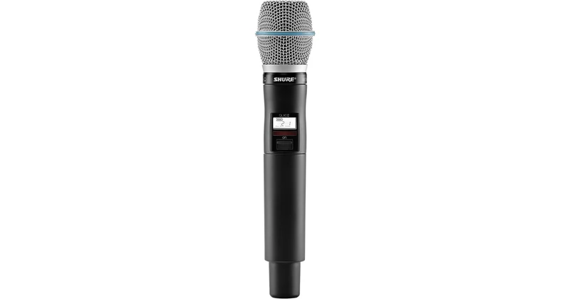 Shure QLXD2/B87A Digital Handheld Wireless Microphone Transmitter with Beta 87A Capsule (H50: 534 to 598 MHz)