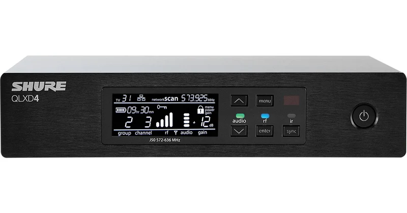 Shure QLXD4 Digital Wireless Receiver (H50: 534 to 598 MHz)