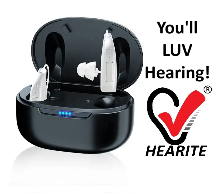 HEARITE OTC Clarity - With Music Streaming, Rechargeable, & Self-Fitting...We're sending The LUV!!