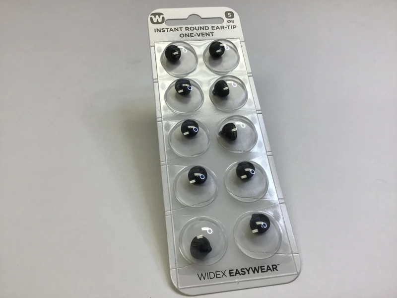 Widex small instant round one-vent ear tip dome earbud