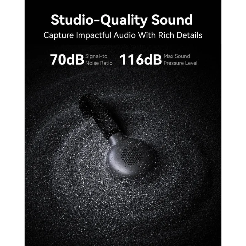 Hollyland LARK M2S DUO 2-Person Wireless Microphone System with USB-C Connector for Mobile Devices (2.4 GHz, Space Gray)