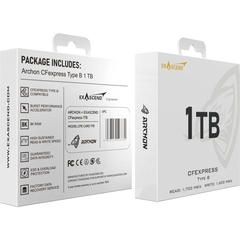 Exascend 1TB Archon CFexpress Type B Memory Card