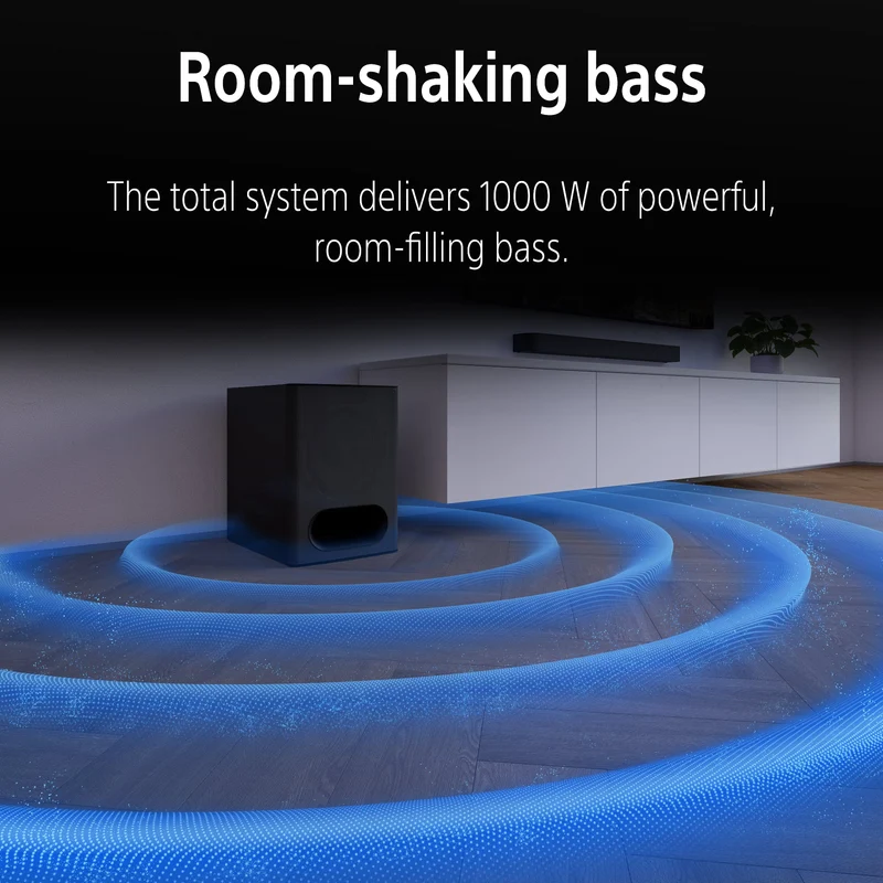 Sony | Système BRAVIA Theatre 6 | Système de cinéma maison 5.1ch | Puissance de sortie totale de 1000 W | Dolby Atmos®/DTS:X® | Modèle 2025