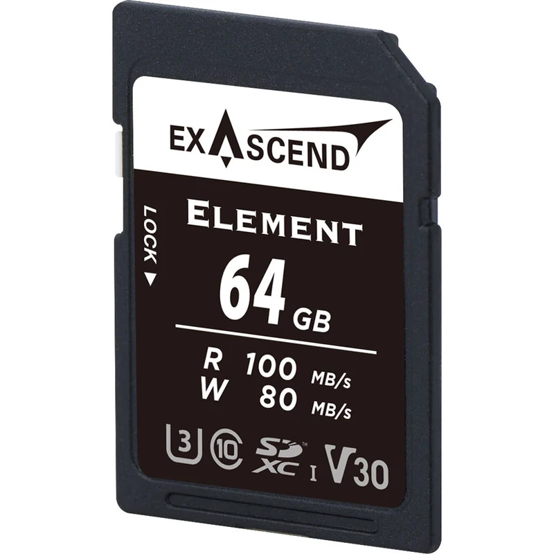 Exascend 64GB Element UHS-I SDXC Memory Card