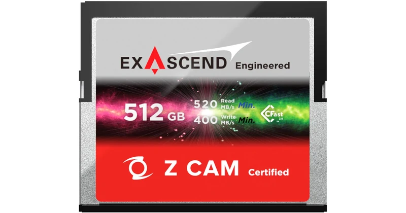 Exascend Z CAM 512GB ExAscend CFast 2.0 Memory Card