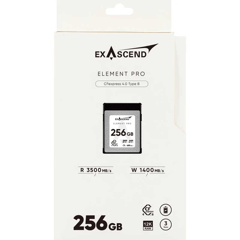 Exascend 256GB Element Pro CFexpress 4.0 Type B Memory Card