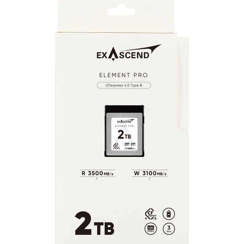 Exascend 2TB Element Pro CFexpress 4.0 Type B Memory Card