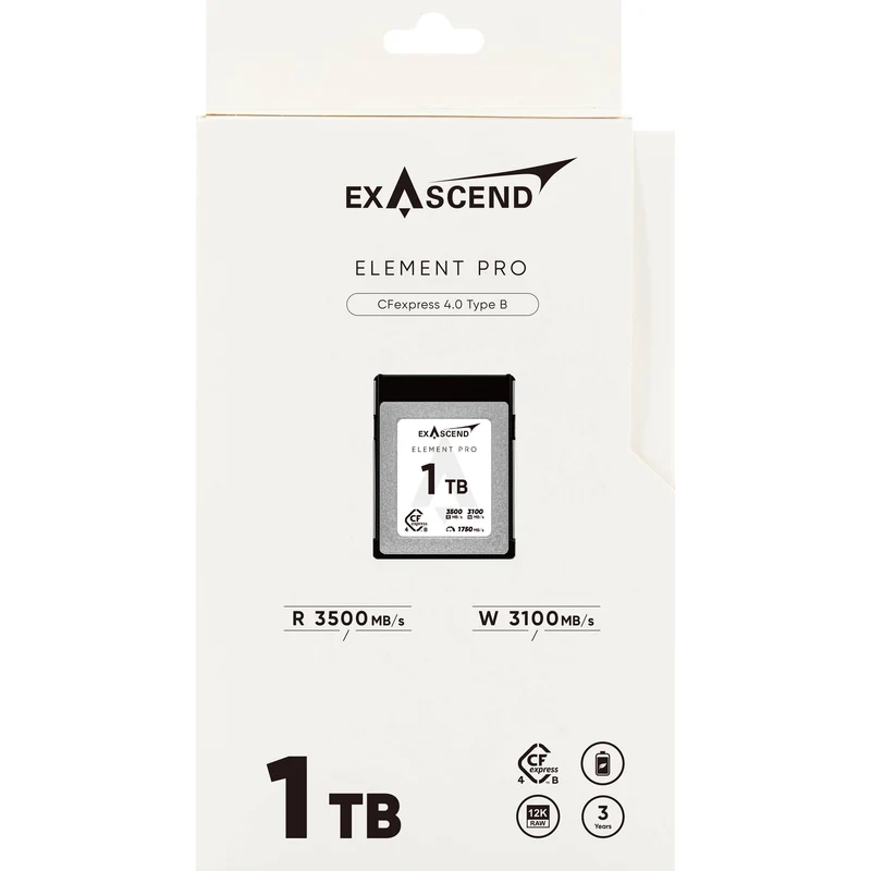 Exascend 1TB Element Pro CFexpress 4.0 Type B Memory Card