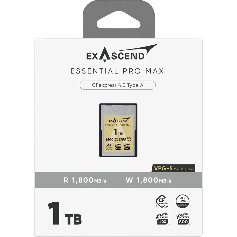 Exascend 1TB Essential Pro Max CFexpress 4.0 Type A Memory Card