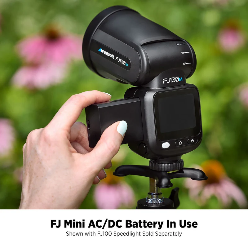 Westcott FJ Mini AC/DC USB-C Rechargeable Battery for FJ100 Strobe & Speedlight