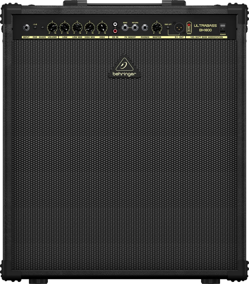 Behringer BX1800 180 Watt Bass Amplifier with Original Bugera Speaker and VTC-Technology - DEMO