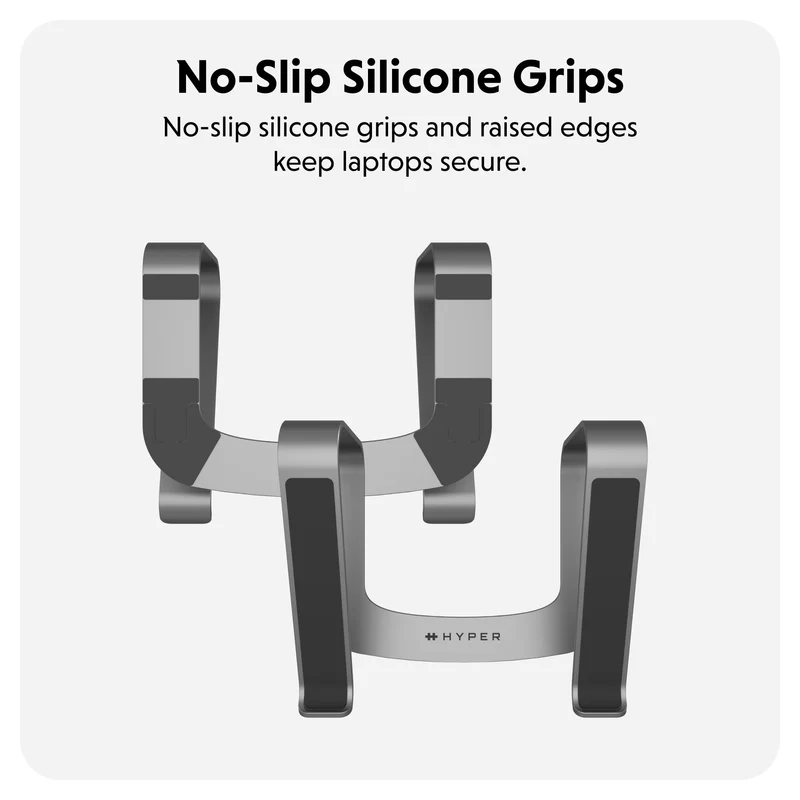 HyperSpace® Support Ergonomique pour Ordinateur Portable - Gris Espace