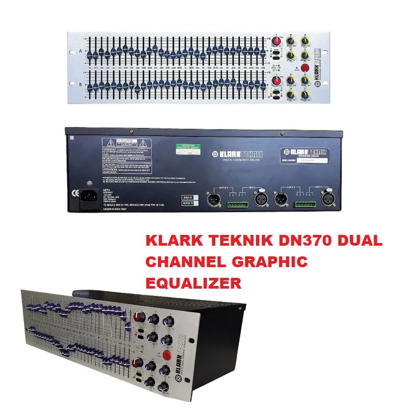 Klark Teknik DN370 2-Ch 30-Band A Graphic EQ - NEW