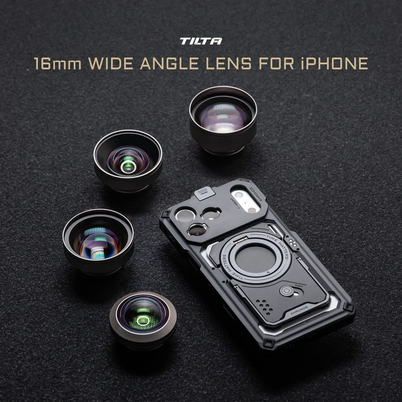 Tilta 16mm Wide Angle Lens for iPhone (T-Mount) - Champagne
