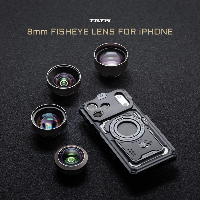 Tilta 8mm Fisheye Lens for iPhone (T-Mount) - Champagne