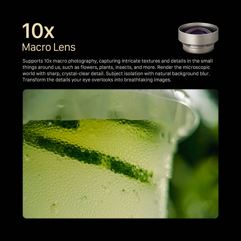 Tilta 10x Macro Lens for iPhone (T-Mount) - Champagne