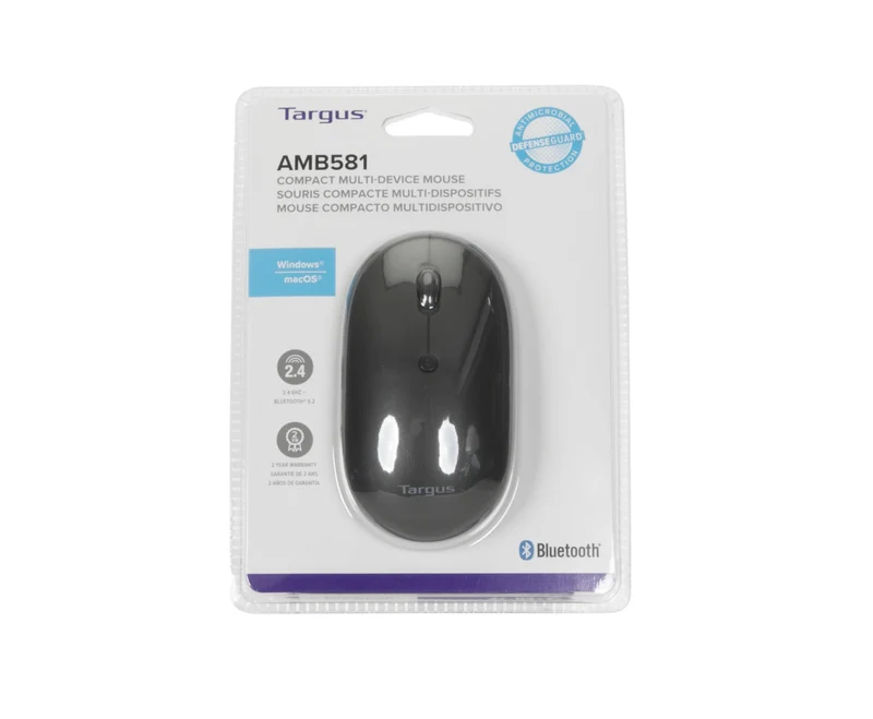 Souris sans fil compacte et antimicrobienne Multi-Appareils