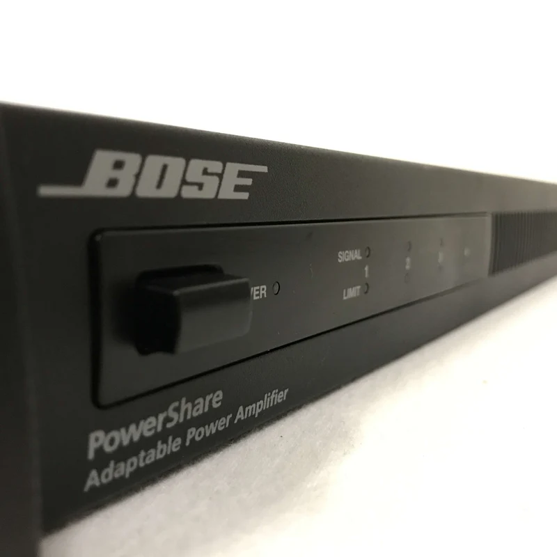 Bose PowerShare PS404A Adaptable Power Amplifier 4 x 100W Low/High imp. Power Amplifier w/ Dual Feedback Loop System, Integrated DSP, 24-ch. rAmpLink I/O, and Auto-Standby- DEMO