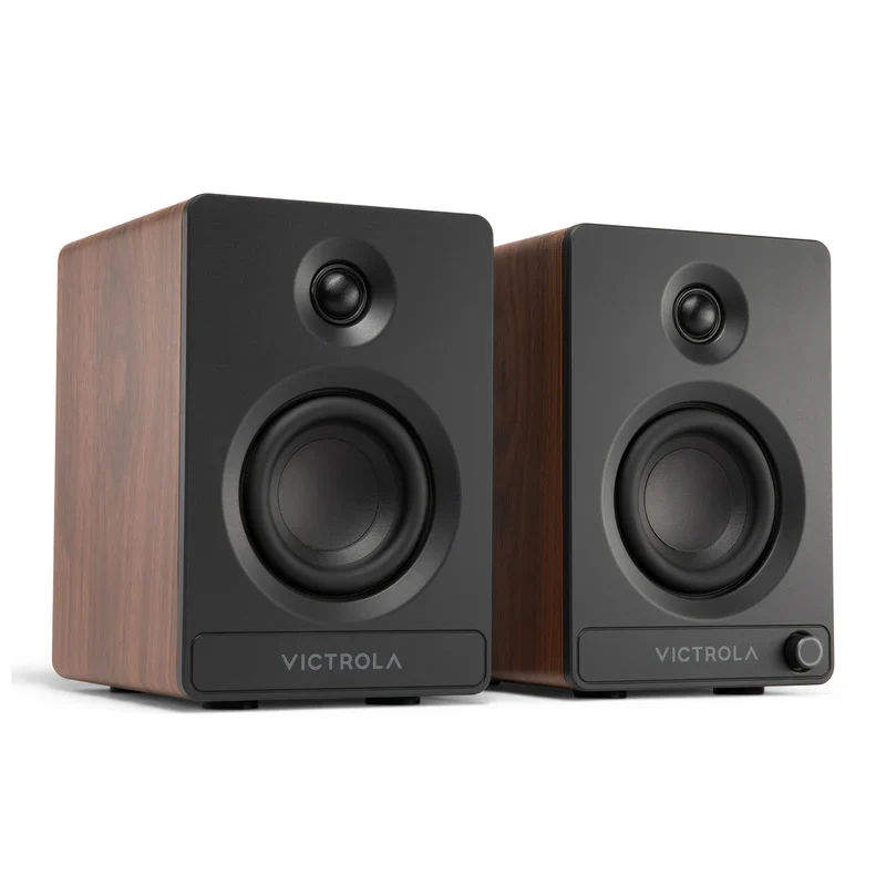 Victrola Tempo Bluetooth Bookshelf Speakers - set of 2 (Walnut)