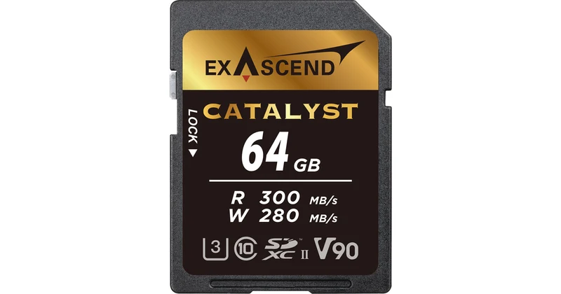 Exascend 64GB Catalyst Essential UHS-II V90 SDXC Memory Card