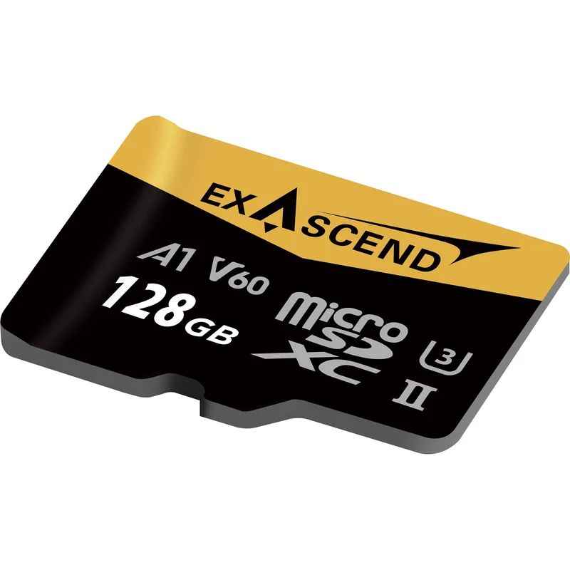 Exascend 128GB Catalyst UHS-II V60 microSDXC Memory Card with SD Adapter