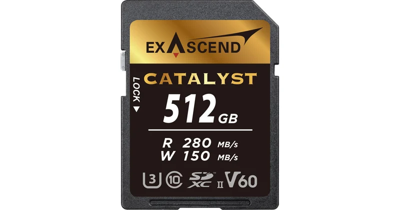 Exascend 512GB Catalyst UHS-II V60 SDXC Memory Card