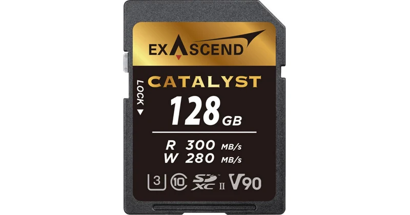 Exascend 128GB Catalyst Essential UHS-II V90 SDXC Memory Card