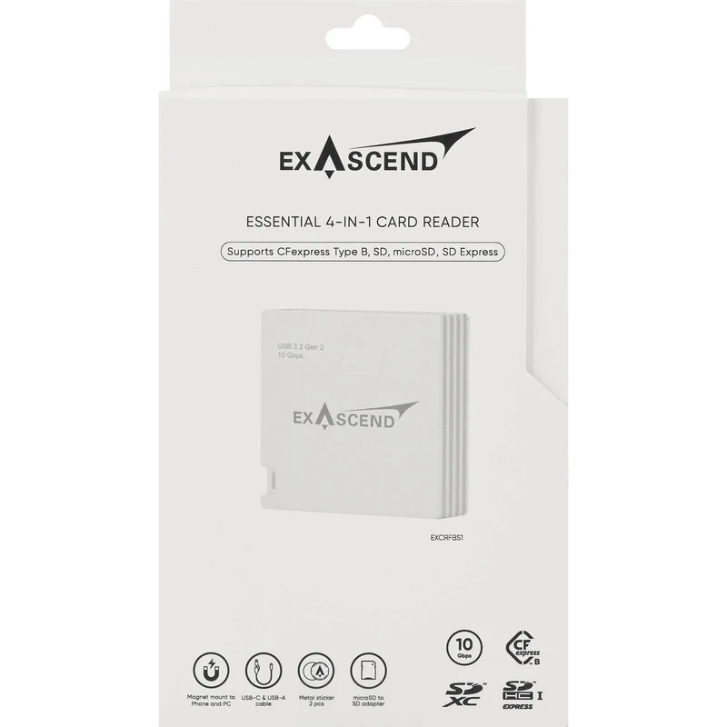 Exascend Essential 4-in-1 Multi-Slot Card Reader
