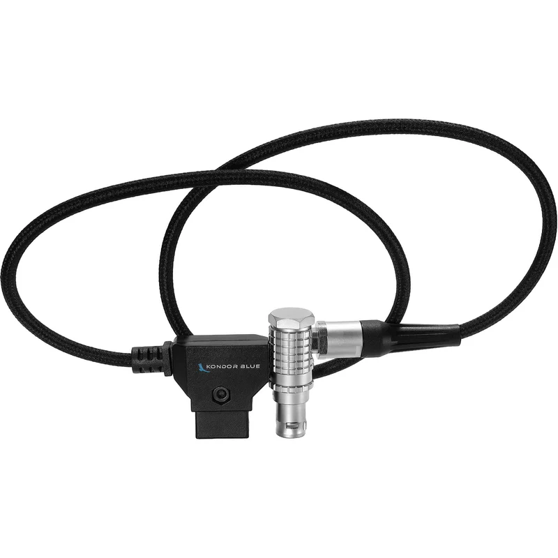 Kondor Blue 20" D-Tap to Right Angle RED V-RAPTOR & KOMODO-X Power Cable