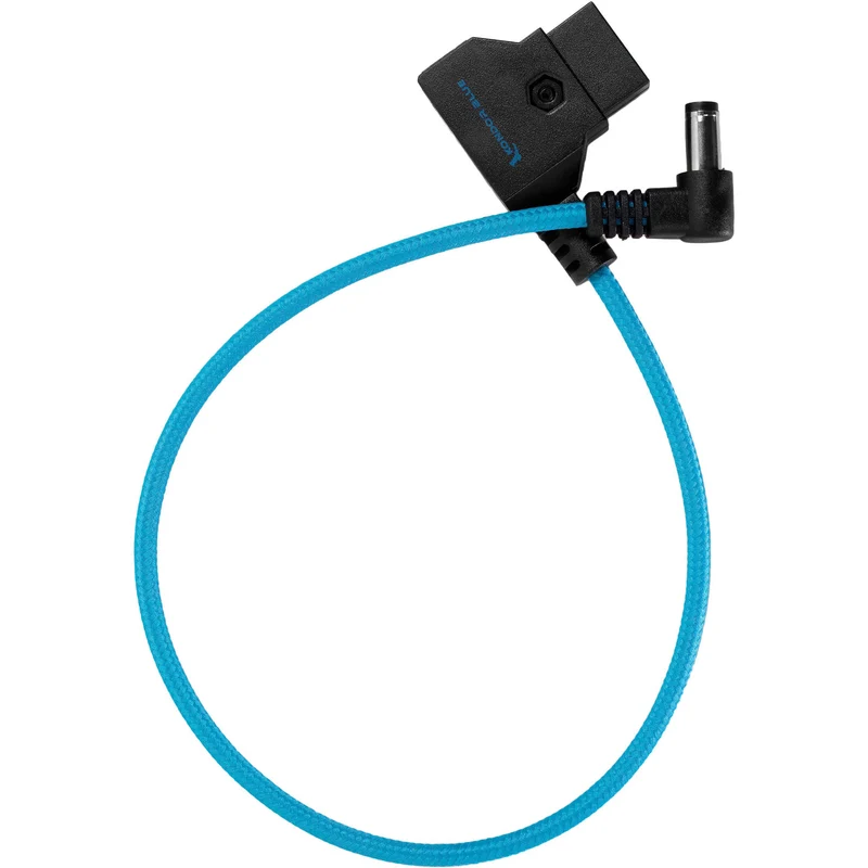 Kondor Blue 15" D-Tap to DC Right Angle Straight Cable (5.5 x 2.5mm) (Canon C70/Atomos) (Kondor Blue)