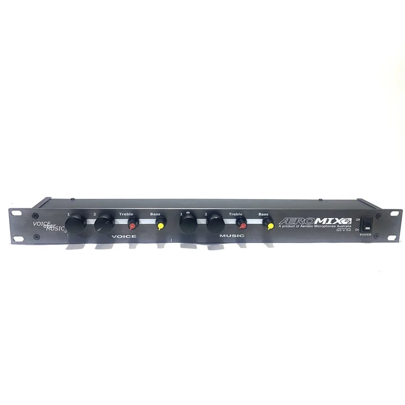 Fitness Audio AEROMIX 2+2 Voice Over Music Stereo Mic/Line Mixer #2226 - USED
