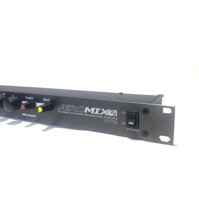Fitness Audio AEROMIX 2+2 Voice Over Music Stereo Mic/Line Mixer #2226 - USED