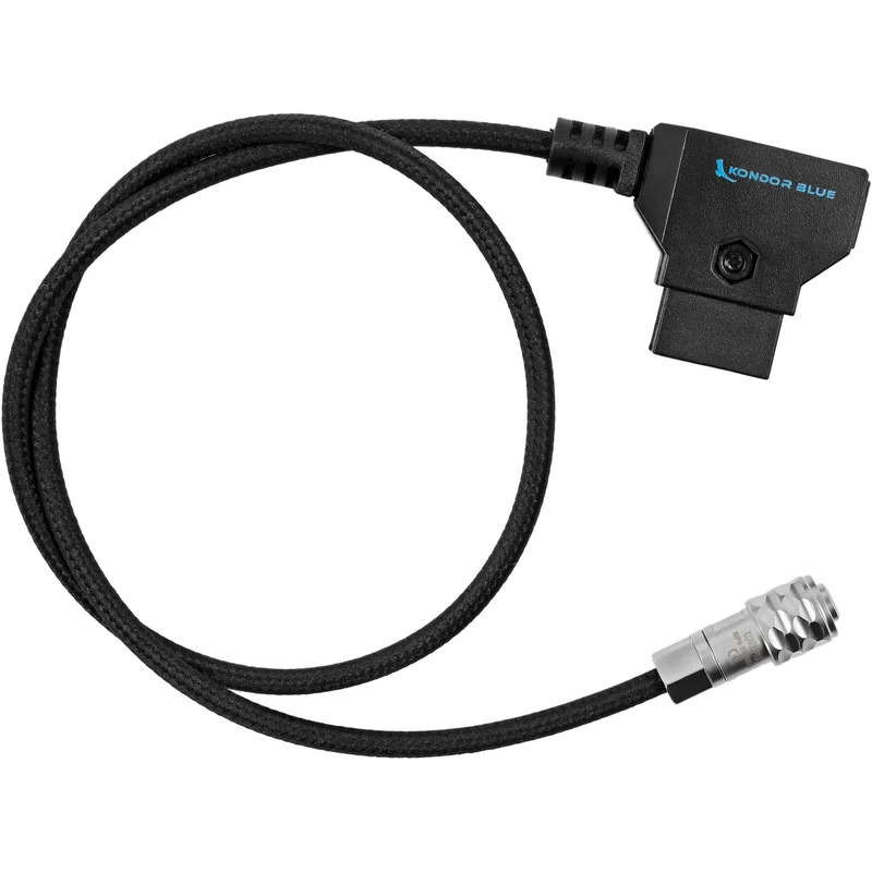 Kondor Blue D-Tap to BMPCC 4K/6K Pro Power Cable for Blackmagic (Raven Black)(20")
