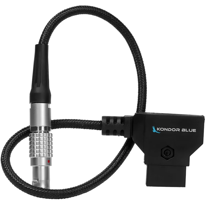 Kondor Blue DTAP to RED Komodo(FGJ.0B.302.CLLD52) Braided Cable RIGHT ANGLE (Raven Black)