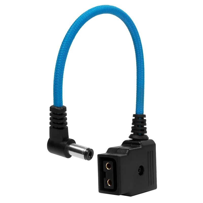 Kondor Blue 6" Male DC Barrel to Female D-Tap Power Adapter Cable (Kondor Blue)