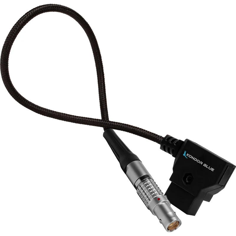 Kondor Blue 10" D-Tap to Straight LEMO 2 Pin Power Cable for RED KOMODO