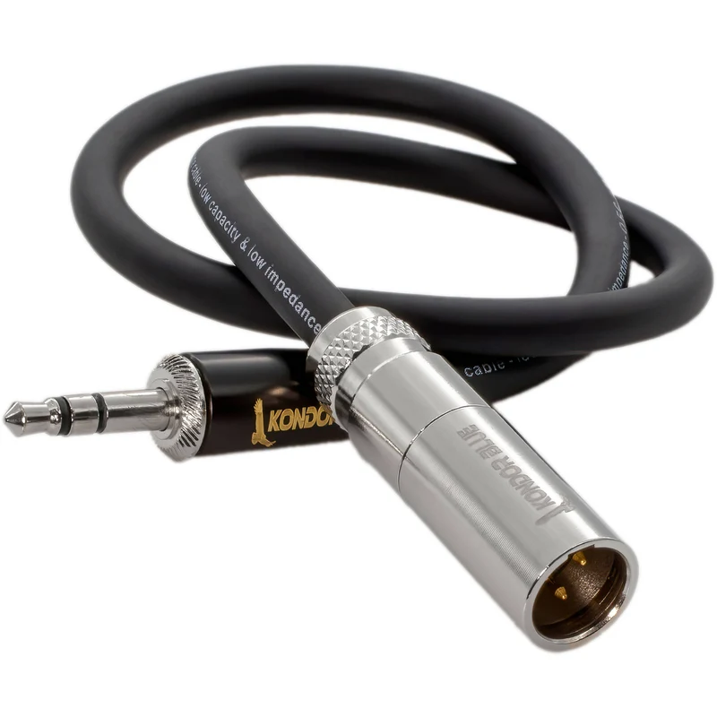 Kondor Blue 14" Mini XLR Male to 3.5mm Mono Mini Plug Cable for RODE Audio