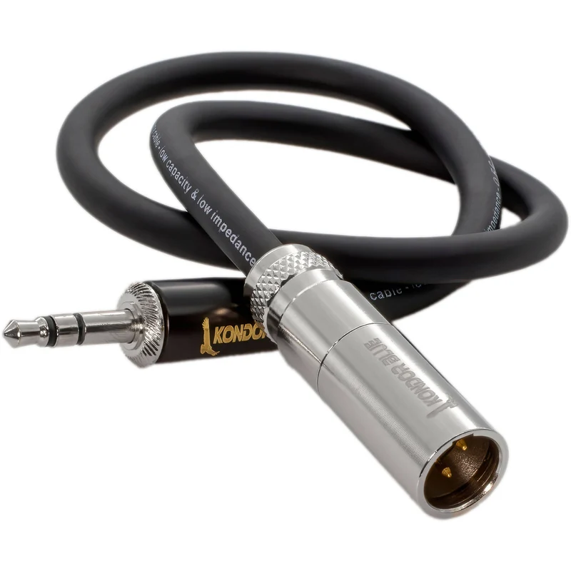 Kondor Blue 14" Mini XLR Male to 3.5mm Mono Mini Plug Cable for RODE Audio